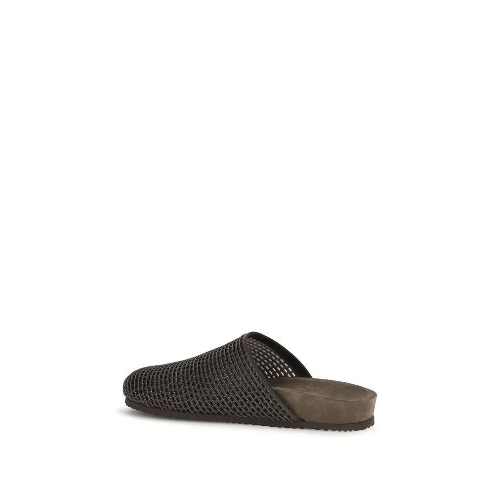 Sandales Bos Taurus en cuir de veau marron Brunello Cucinelli