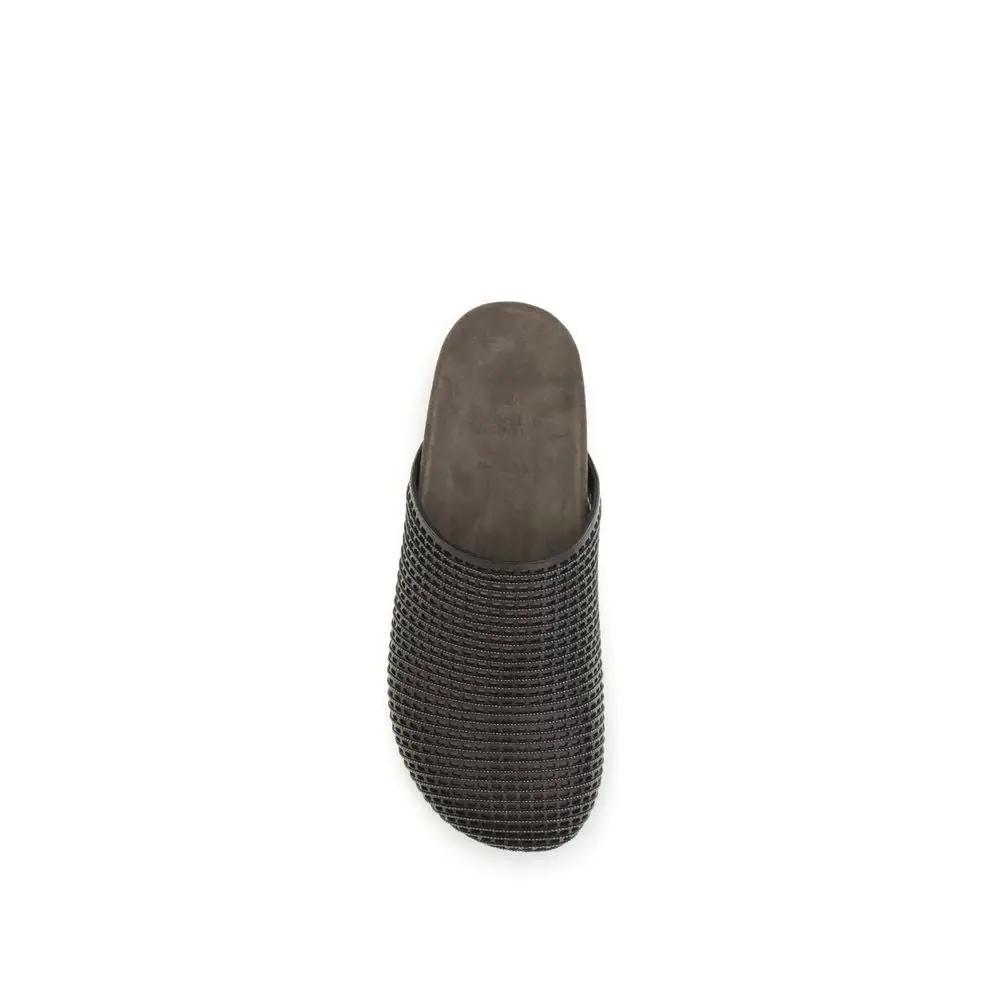 Sandales Bos Taurus en cuir de veau marron Brunello Cucinelli