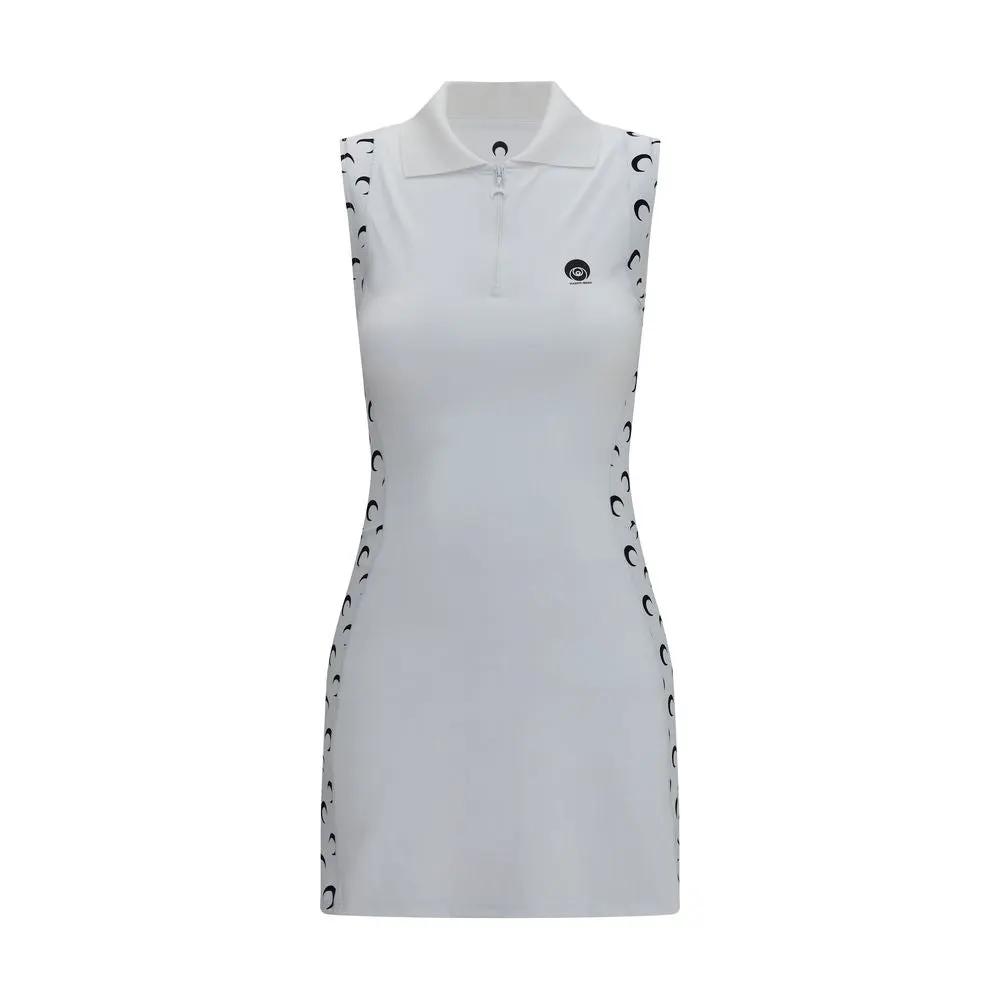 Marine Serre White Polyamide Casual Dress