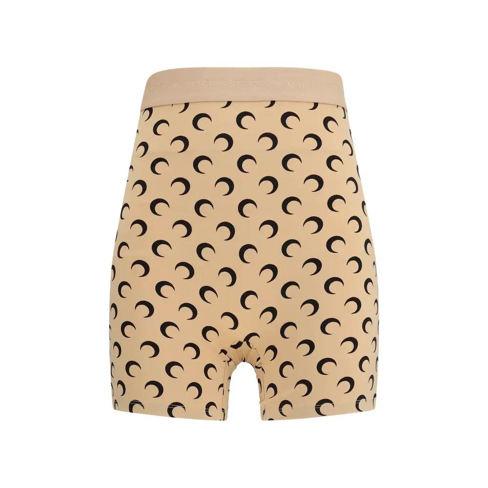 Marine Serre Beige Polyamide Bermuda Shorts