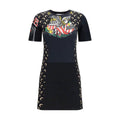 Robe décontractée en coton noir Marine Serre
