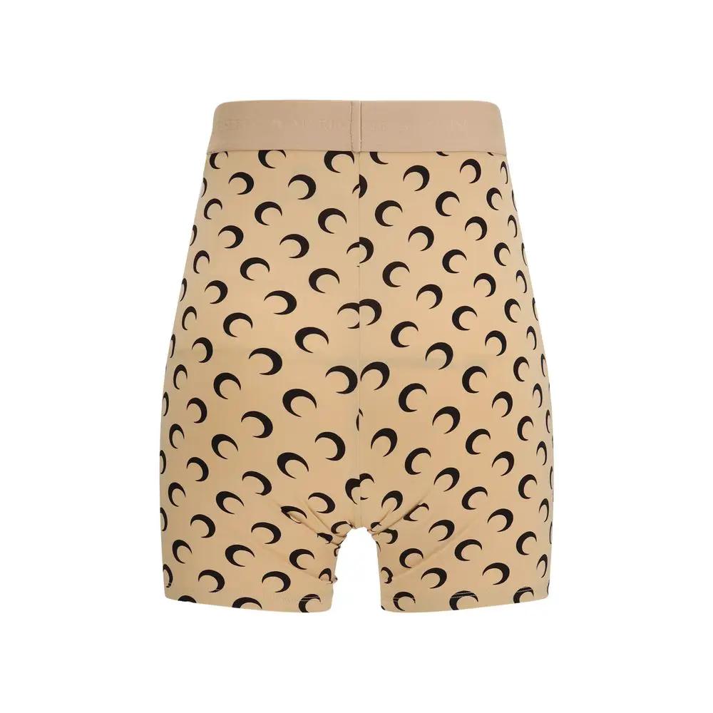 Marine Serre Beige Polyamide Bermuda Shorts
