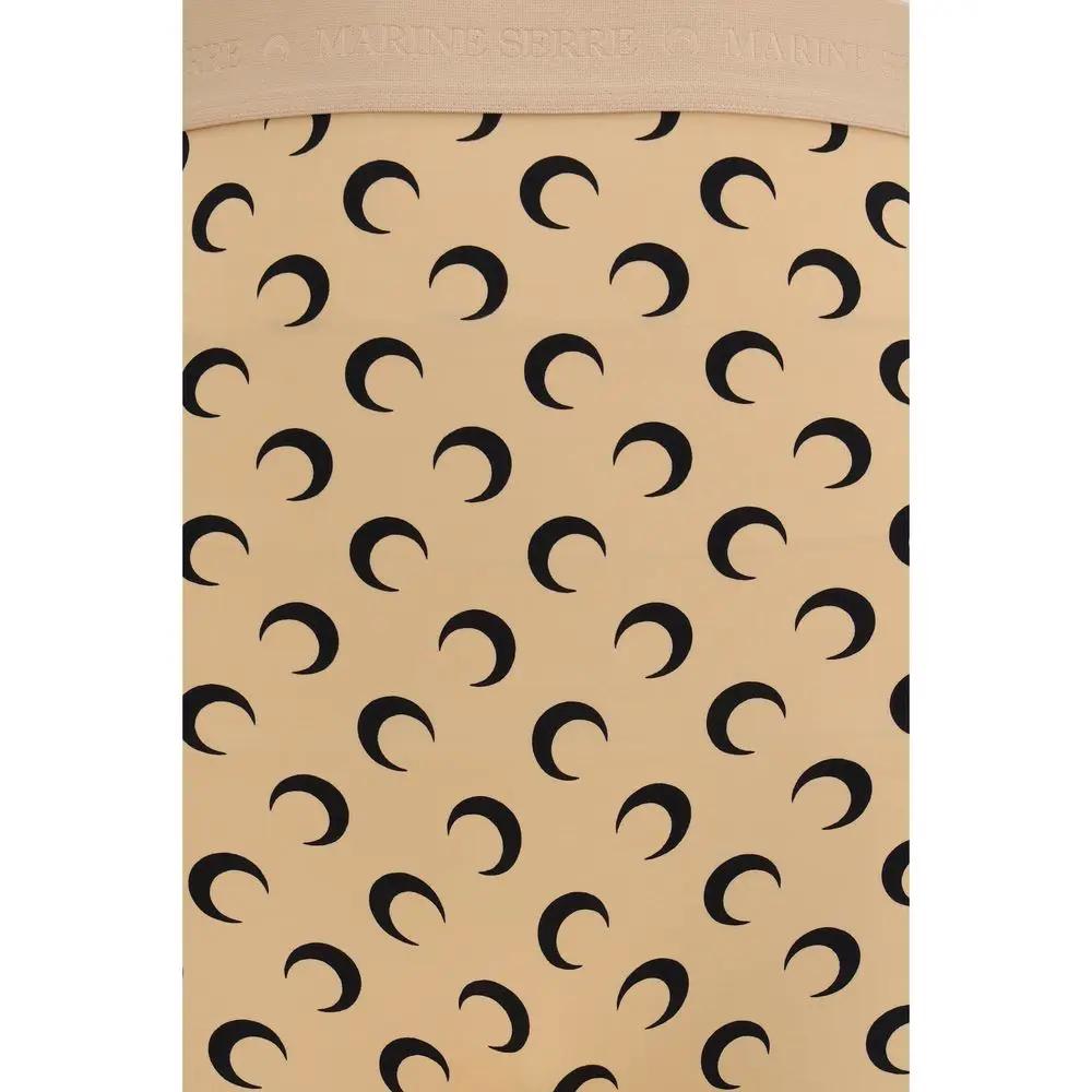 Marine Serre Beige Polyamide Bermuda Shorts