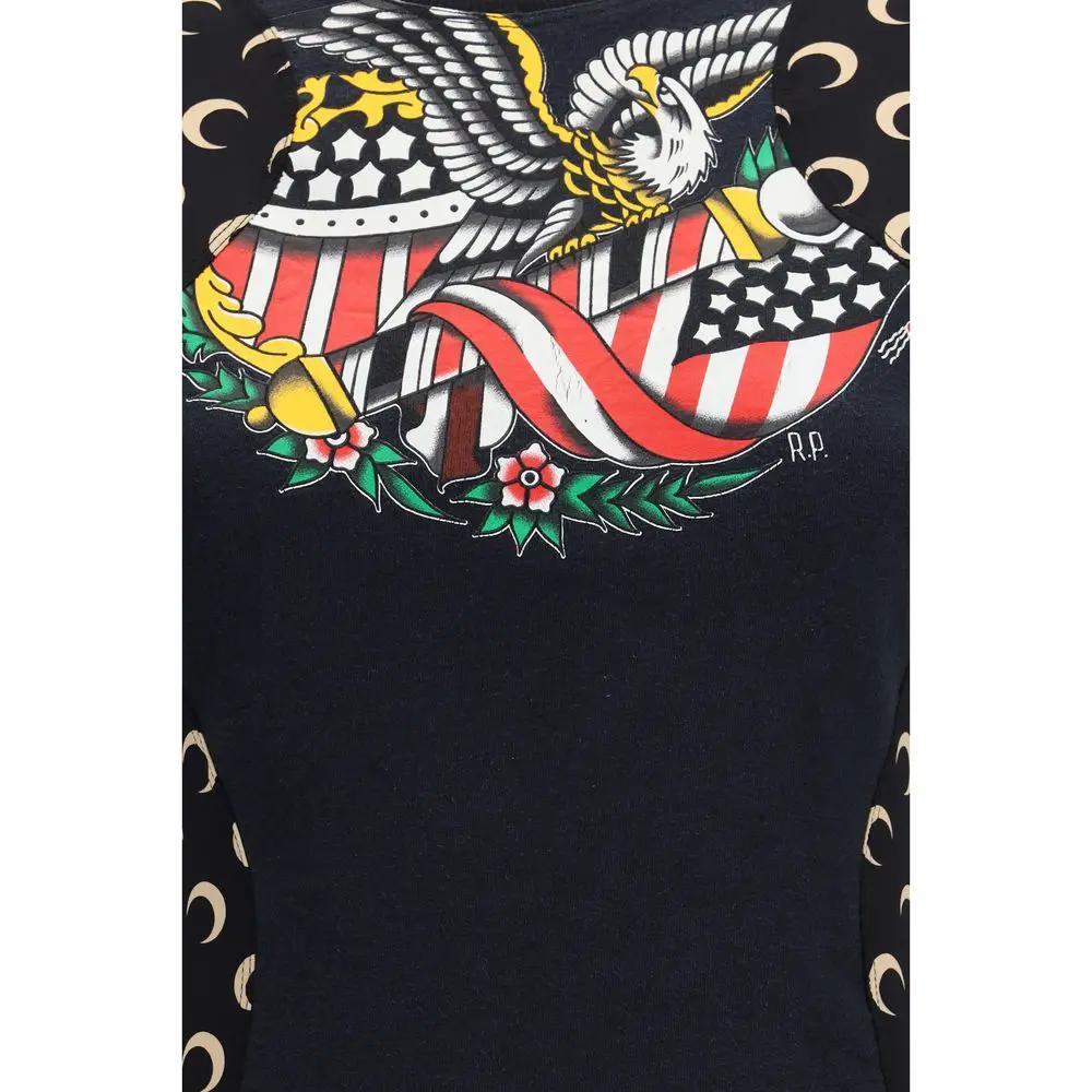 Robe décontractée en coton noir Marine Serre