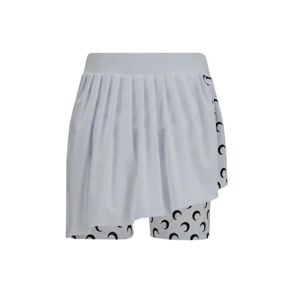 Marine Serre Short et mini-short en polyamide blanc