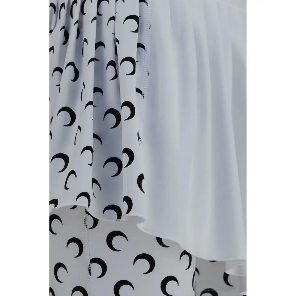 Marine Serre Short et mini-short en polyamide blanc