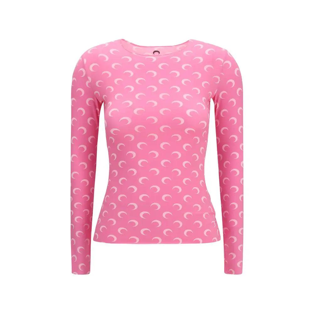 T-shirt Marine Serre multicolore en polyamide à manches longues