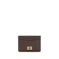 Ganni Brown Recycled Polyester Wallet
