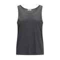 T-shirt sans manches en cachemire gris Brunello Cucinelli