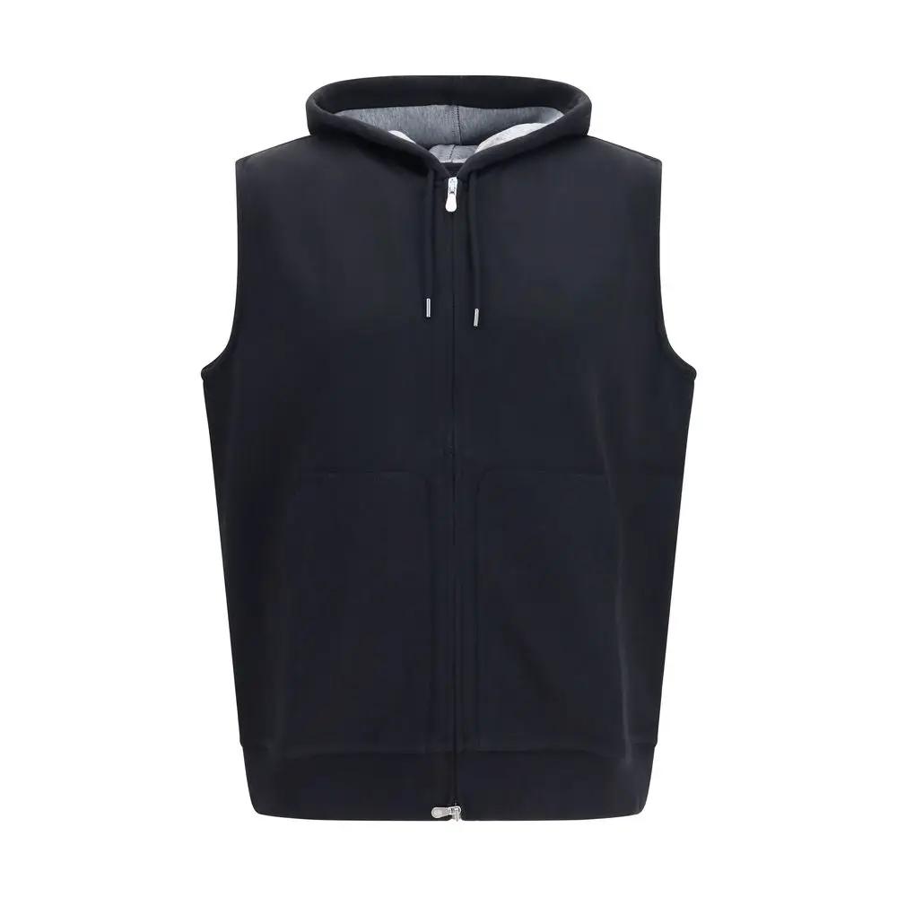 Sweat-shirt Brunello Cucinelli en coton noir