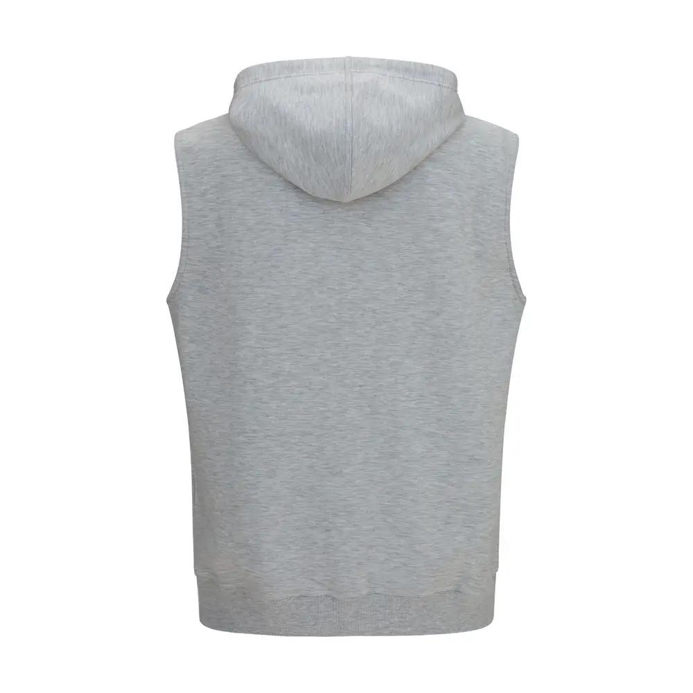 Brunello Cucinelli Gray Cotton Sweatshirt