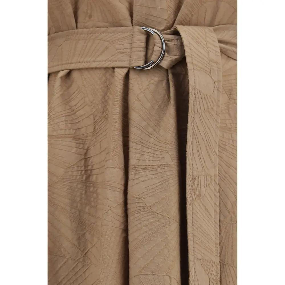 Robe décontractée en coton beige Brunello Cucinelli