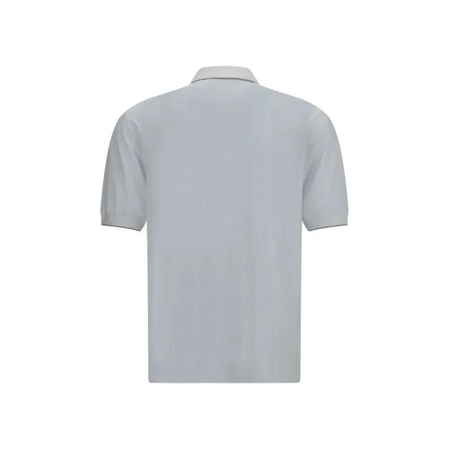Polo Brunello Cucinelli en polyamide blanc