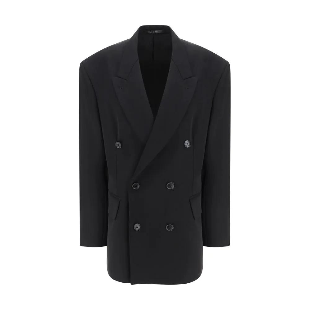Balenciaga Blazer Oves Aries en Laine Noire