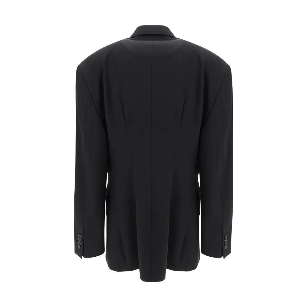 Balenciaga Blazer Oves Aries en Laine Noire