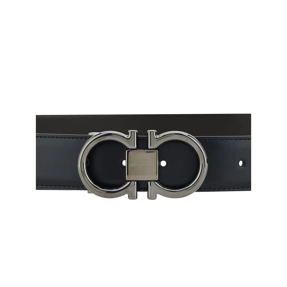 Ceinture Ferragamo Bos Taurus Regular en cuir de veau noir