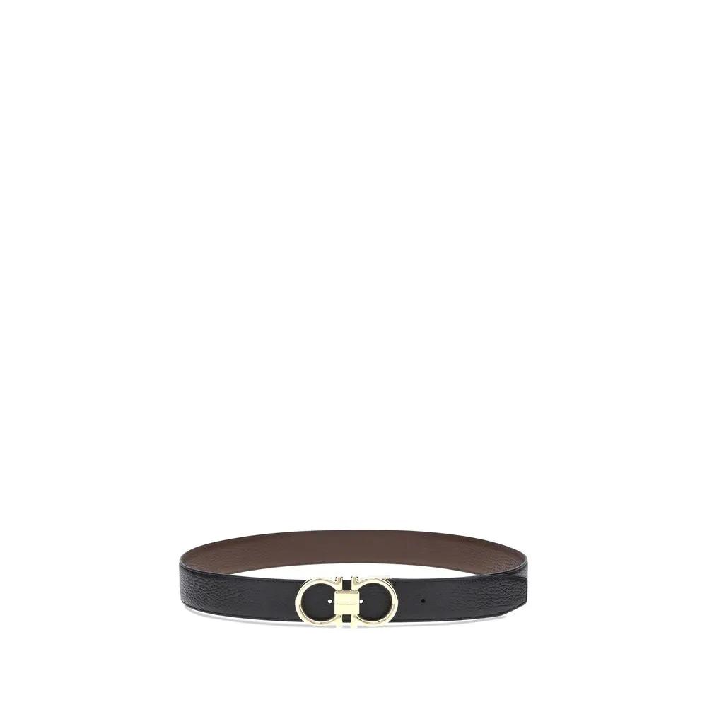 Ceinture Ferragamo Bos Taurus Regular en cuir de veau noir