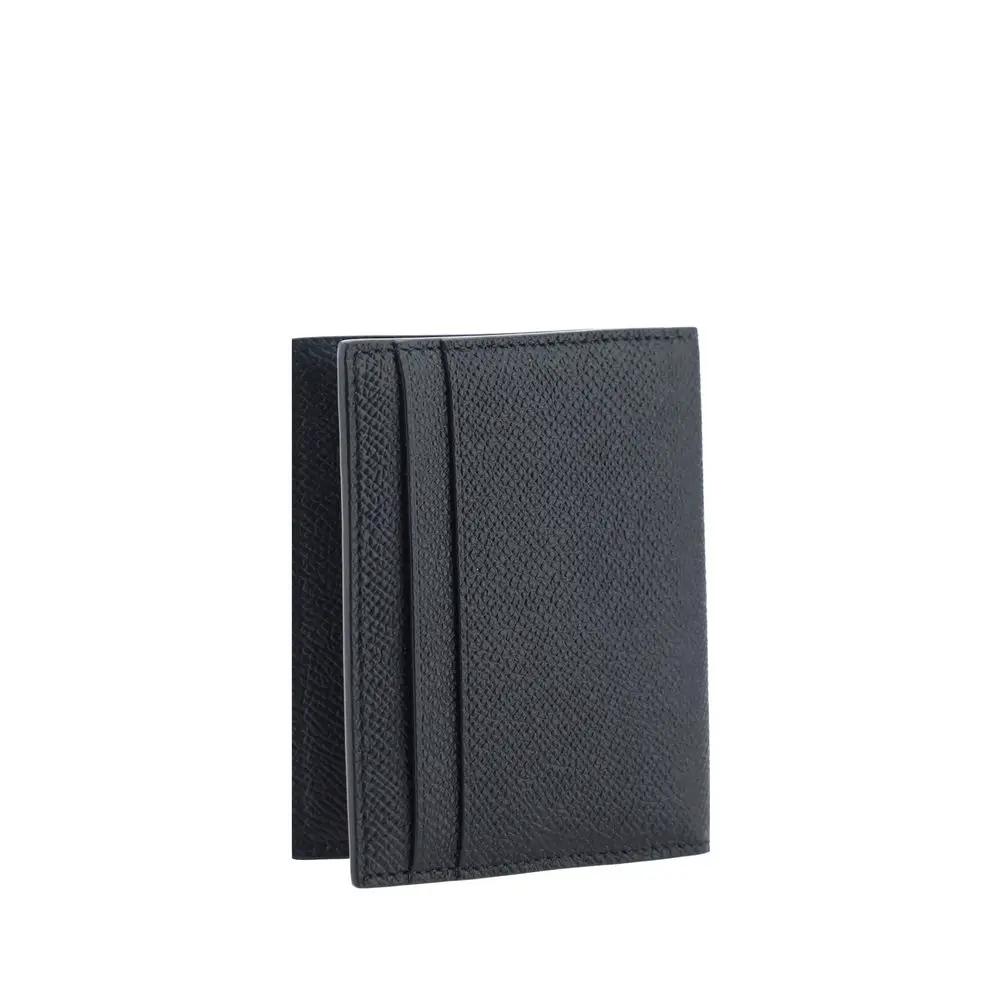 Portefeuille Ferragamo Bos Taurus en cuir de veau noir