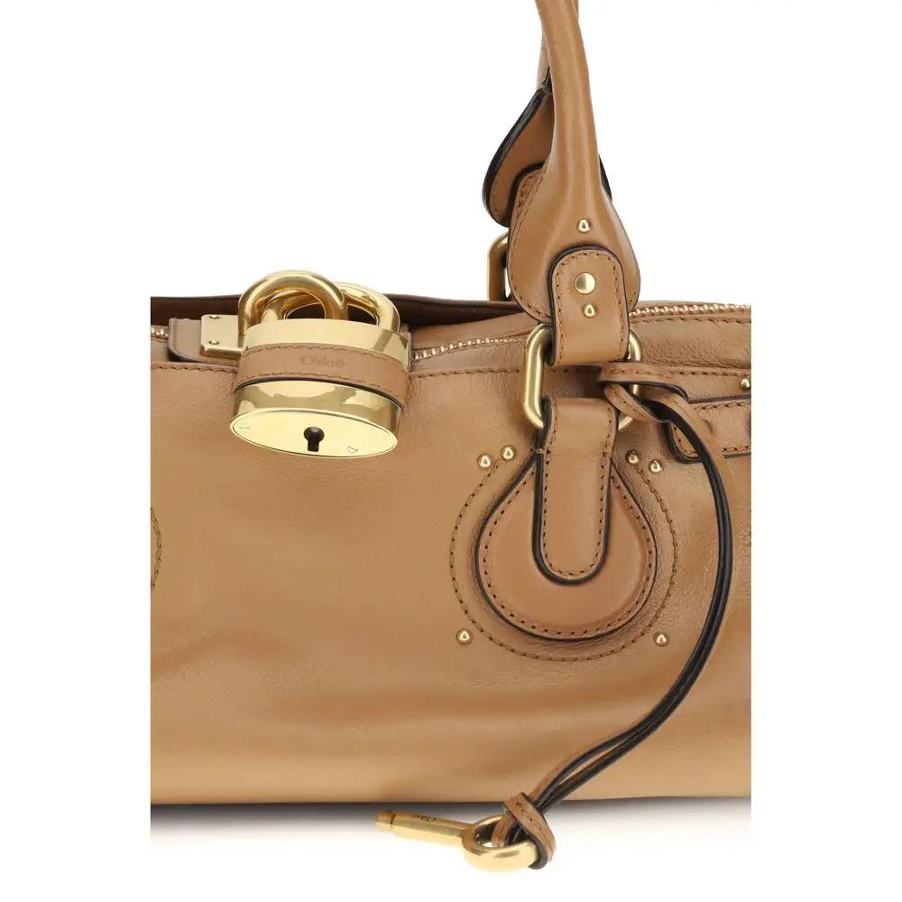 Sac bandoulière Chloé Bos Taurus en cuir de veau marron