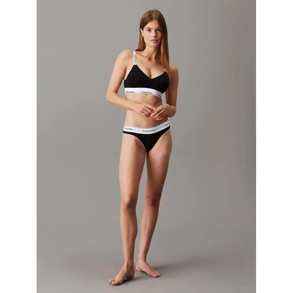 Calvin Klein Black Cotton Bra