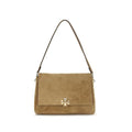 Sac bandoulière Bos Taurus en cuir de veau beige Tory Burch