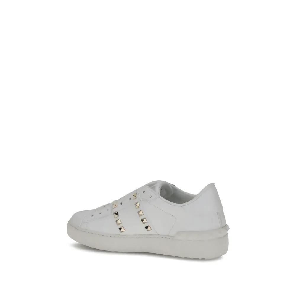 Valentino Garavani Baskets Bos Taurus en cuir de veau blanc