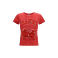 T-shirt en coton multicolore Ganni