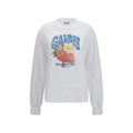 Sweat-shirt Ganni en coton blanc
