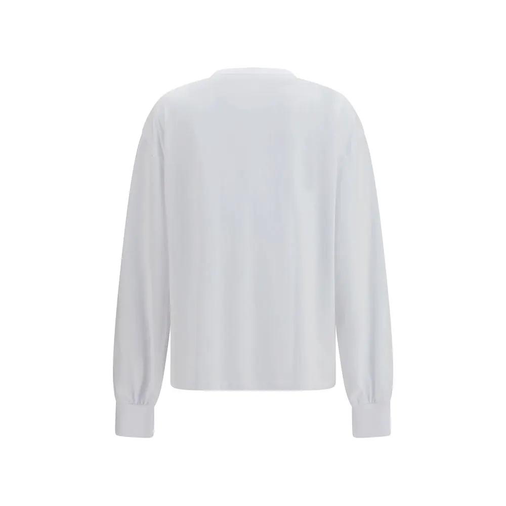Sweat-shirt Ganni en coton blanc