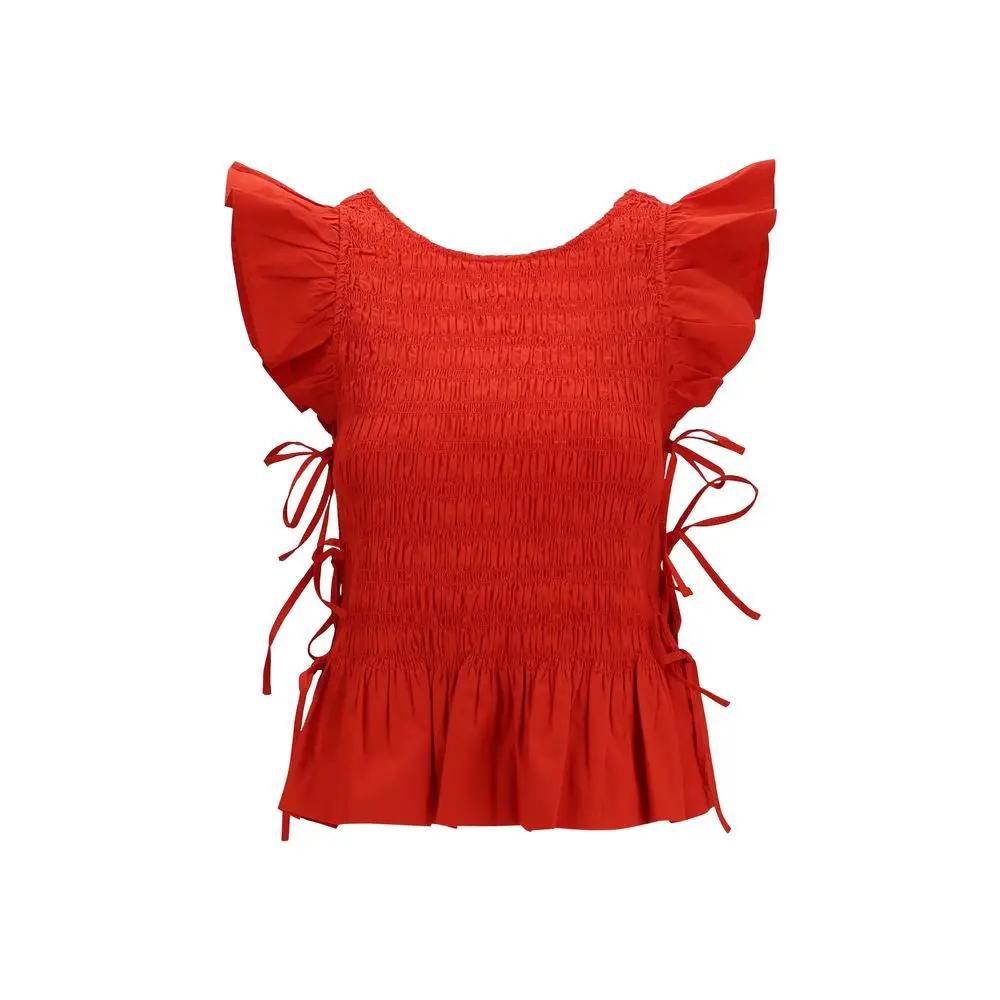 Chemisier Ganni en coton multicolore
