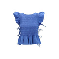 Chemisier Ganni en coton bleu