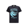 T-shirt Ganni en coton noir