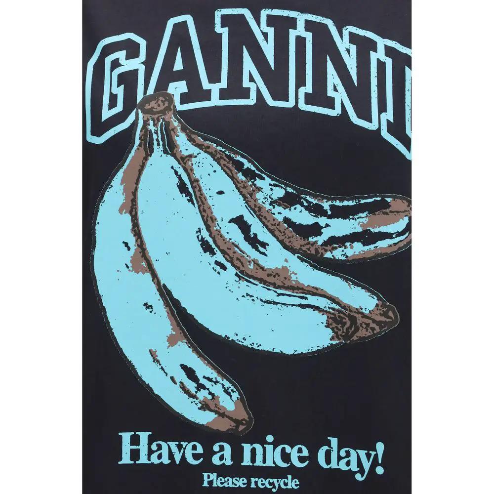 T-shirt Ganni en coton noir