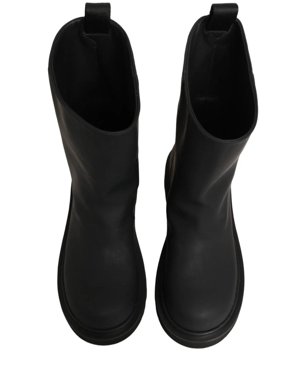Dolce & Gabbana Black Leather Mid Calf Chunky Men Boots Shoes
