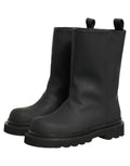 Dolce & Gabbana Black Leather Mid Calf Chunky Men Boots Shoes