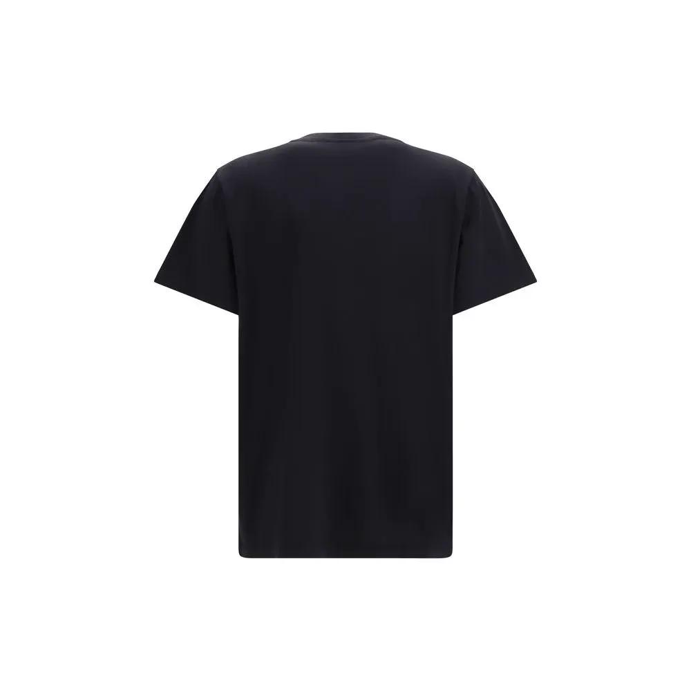 Ganni Black Cotton T-Shirt