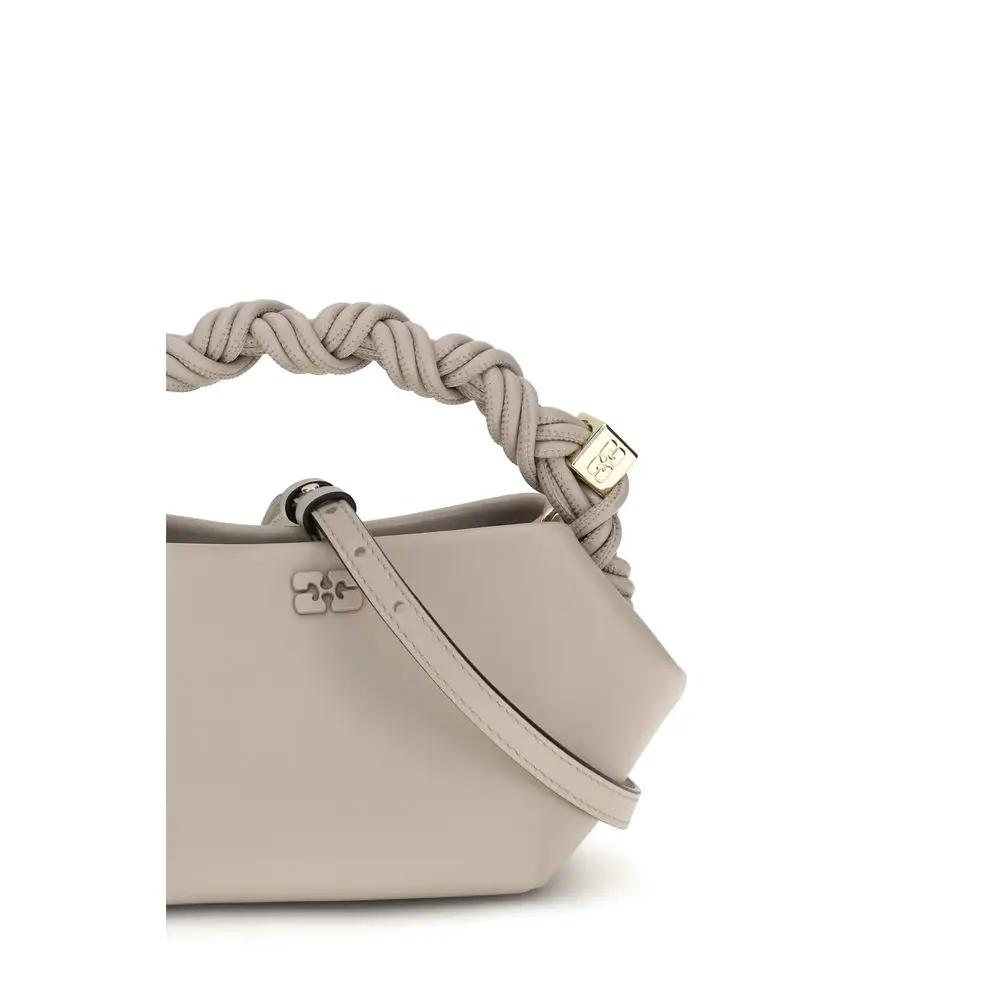 Sac à bandoulière Ganni blanc en cuir recyclé