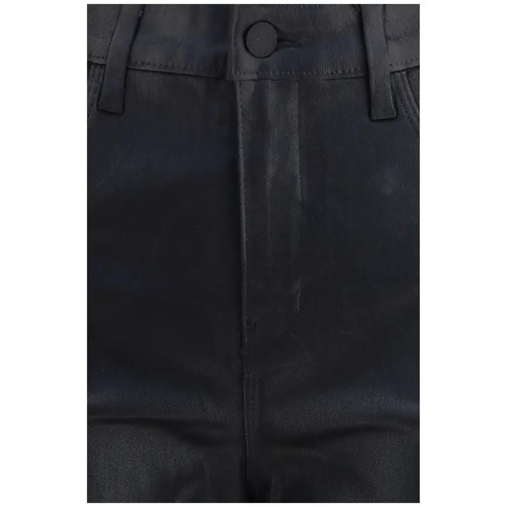 L'Agence Black Leather Pants