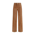 L'Agence Beige Cotton High-Waisted Jean