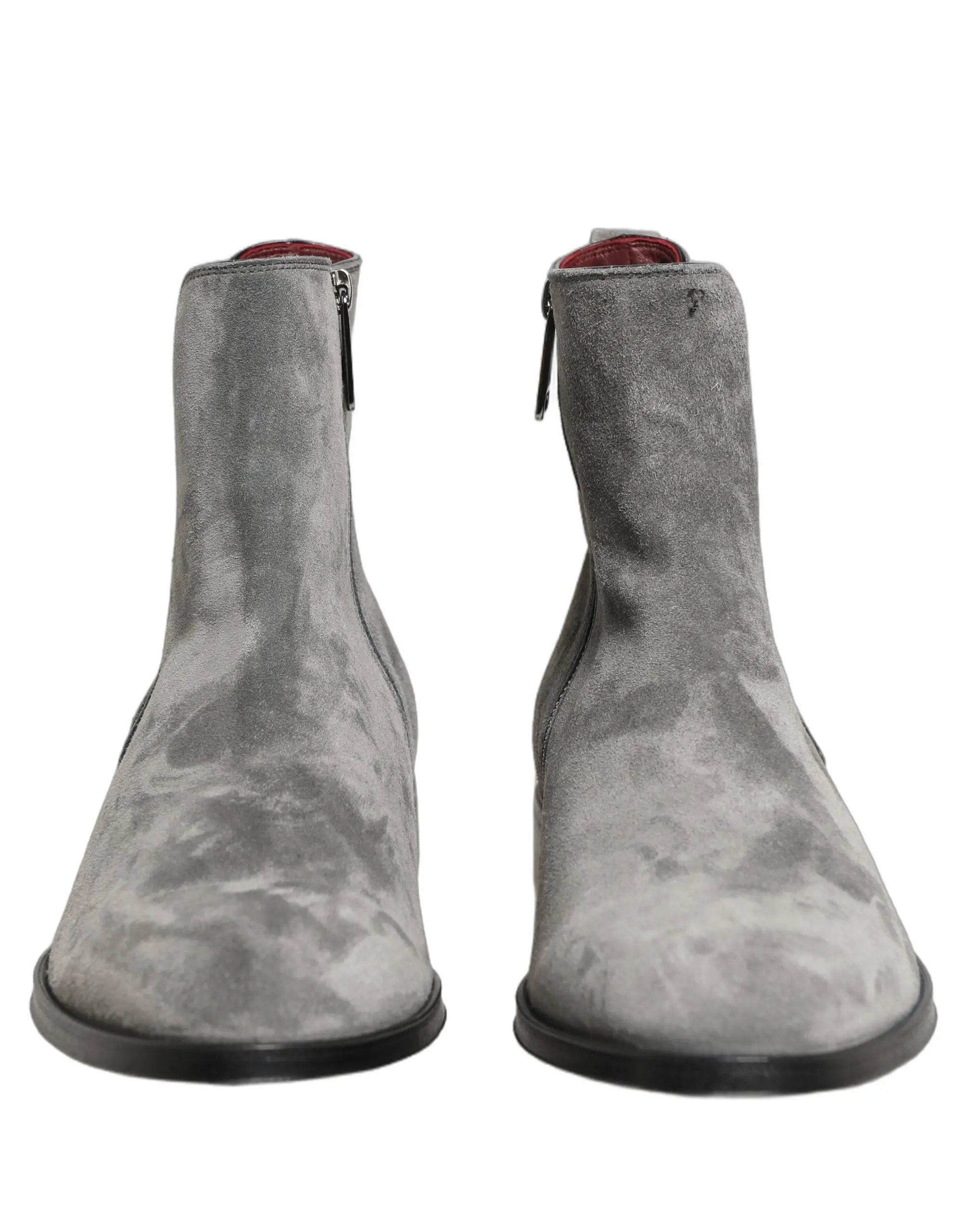 Chaussures Bottines Chelsea Dolce & Gabbana en Daim Gris