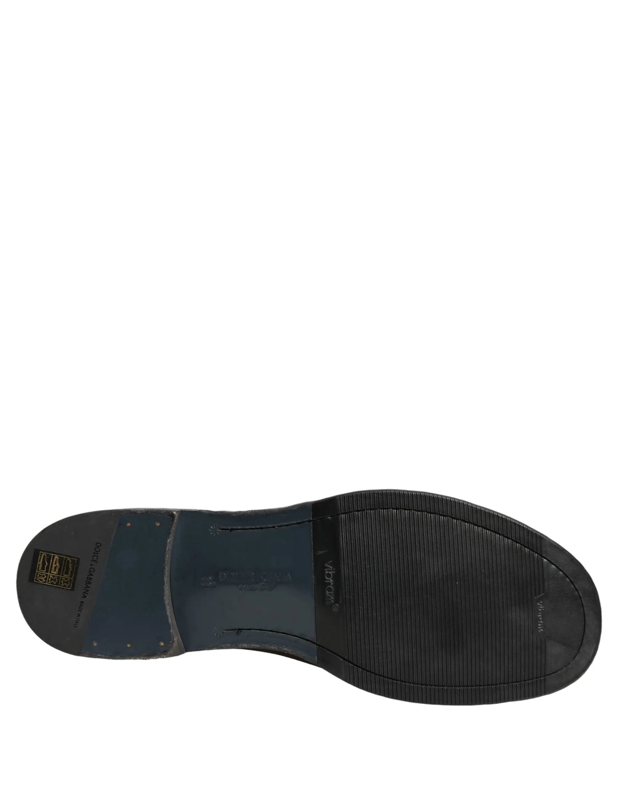 Dolce & Gabbana Bottines Homme Marron en Cuir Perugino