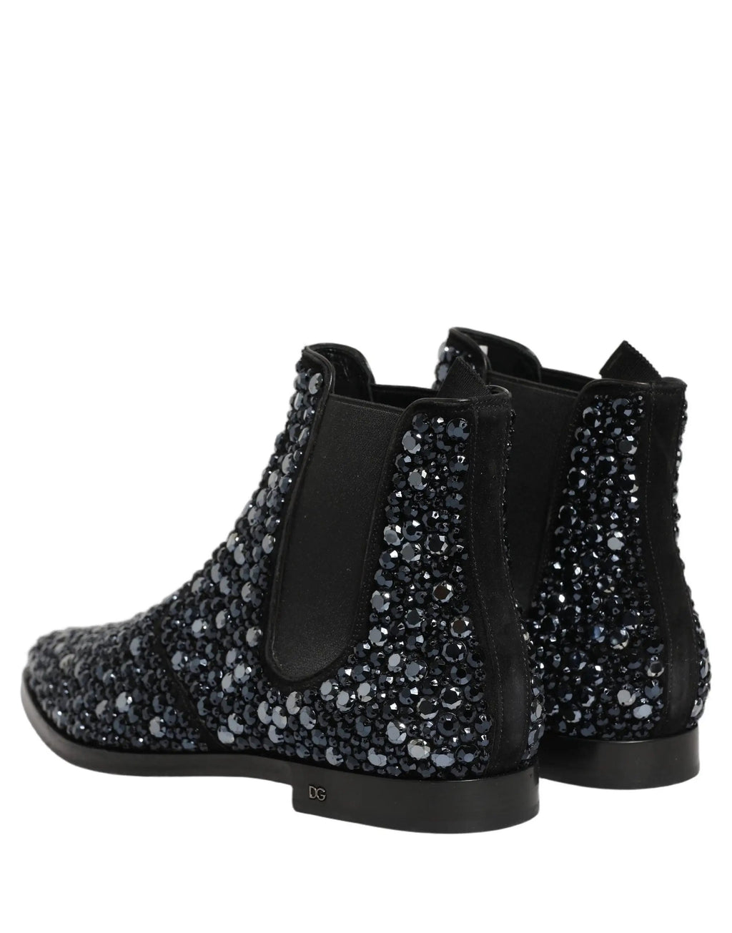 Chaussures Bottines Chelsea Noires Ornées Dolce & Gabbana