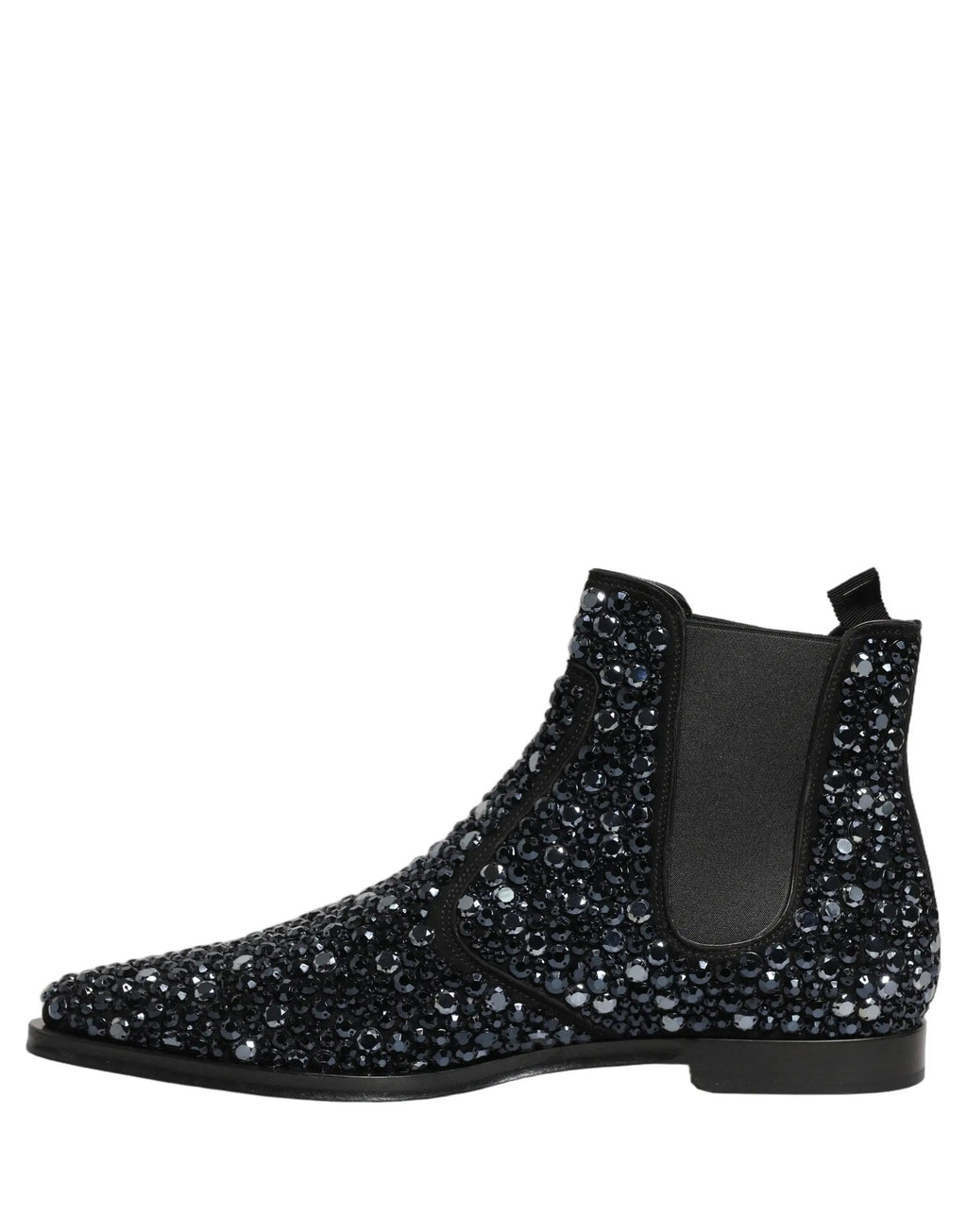 Chaussures Bottines Chelsea Noires Ornées Dolce & Gabbana