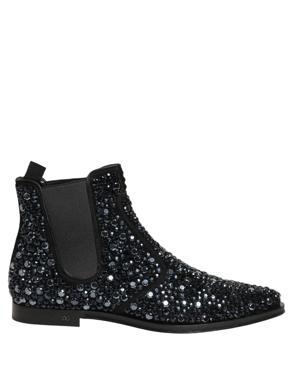 Chaussures Bottines Chelsea Noires Ornées Dolce & Gabbana