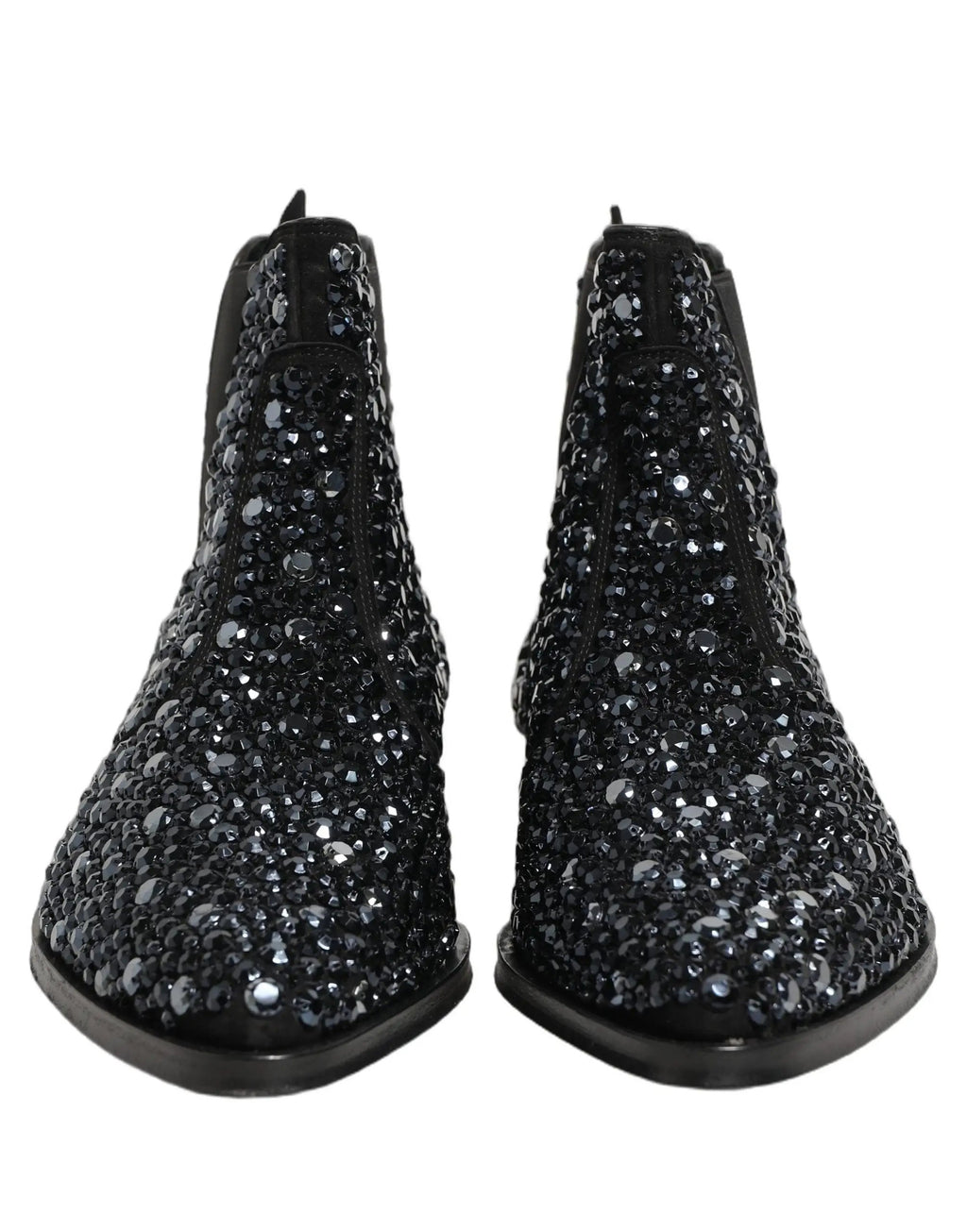 Chaussures Bottines Chelsea Noires Ornées Dolce & Gabbana