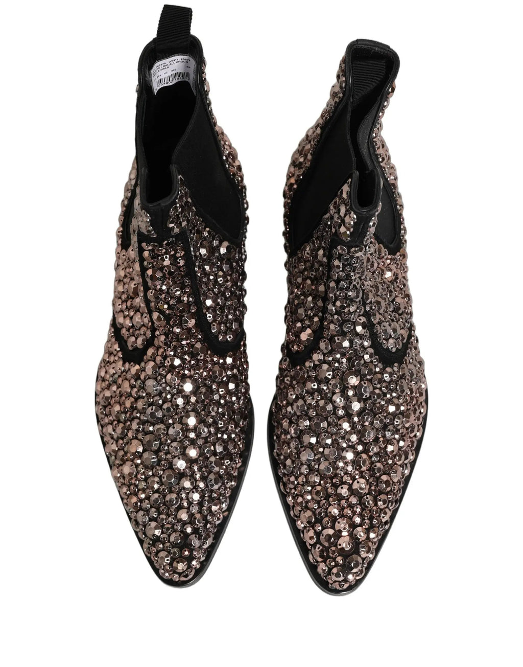 Chaussures Bottines Chelsea Argentées Ornées Dolce & Gabbana