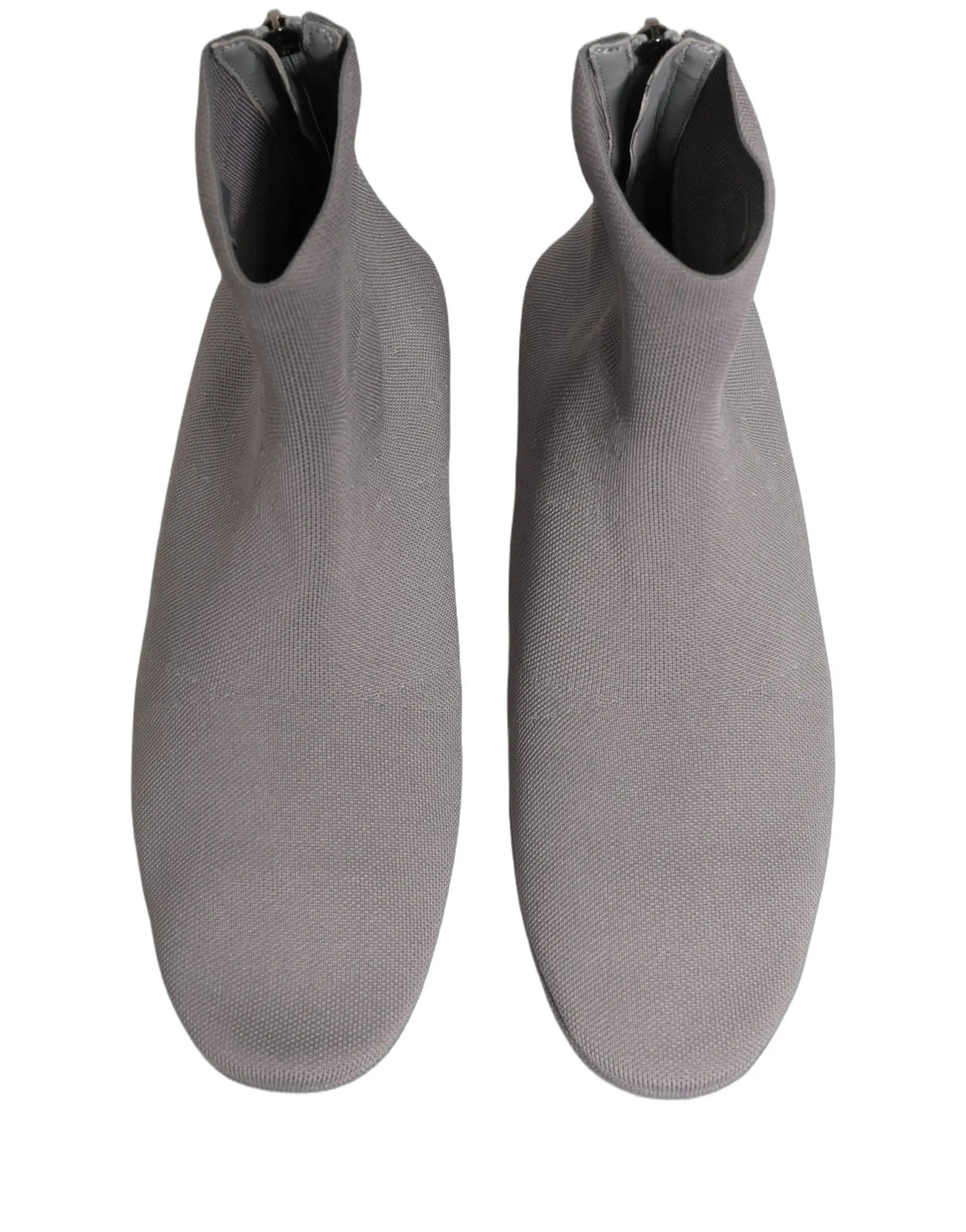 Dolce & Gabbana Bottines Homme Grises en Maille Extensible
