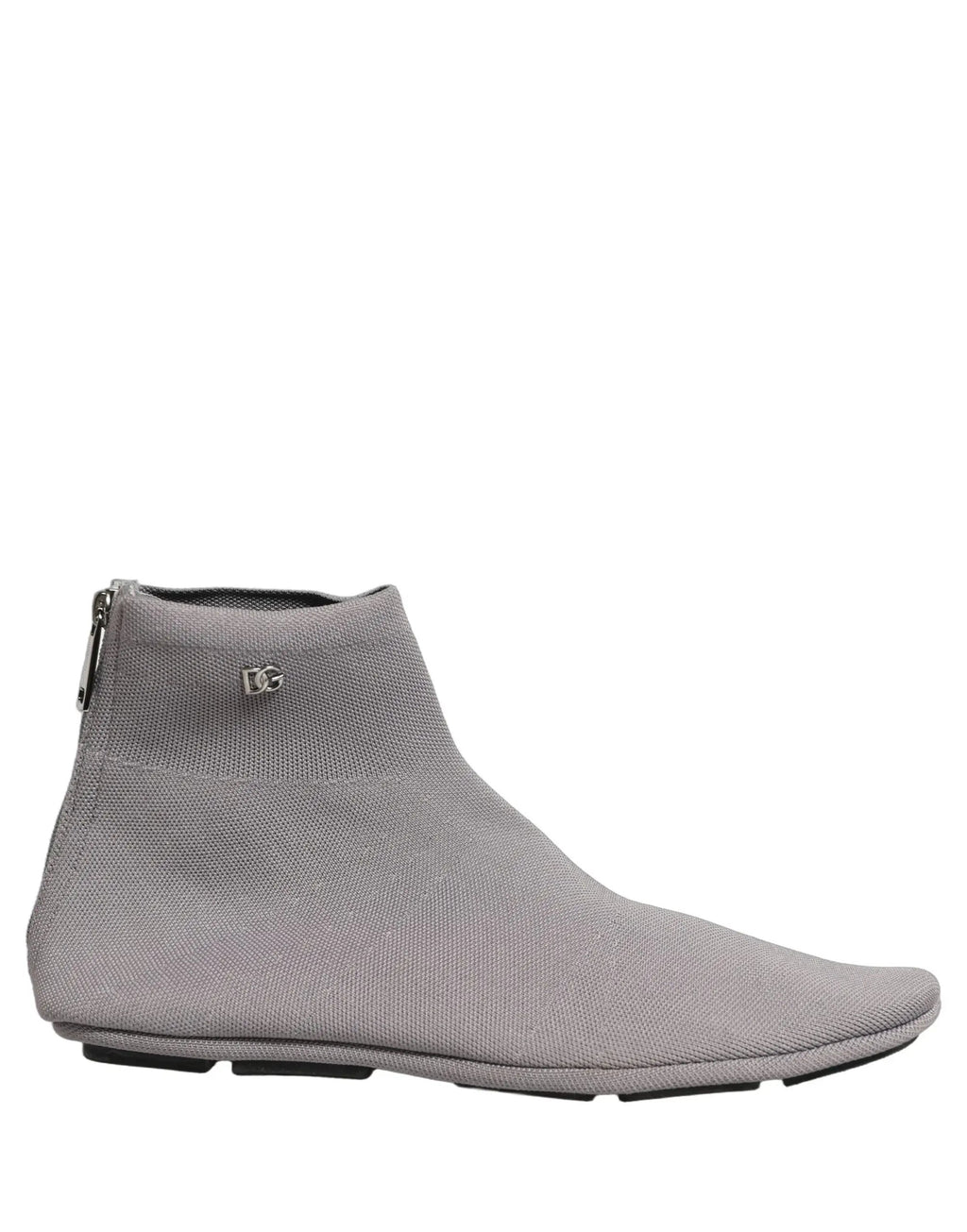 Dolce & Gabbana Bottines Homme Grises en Maille Extensible