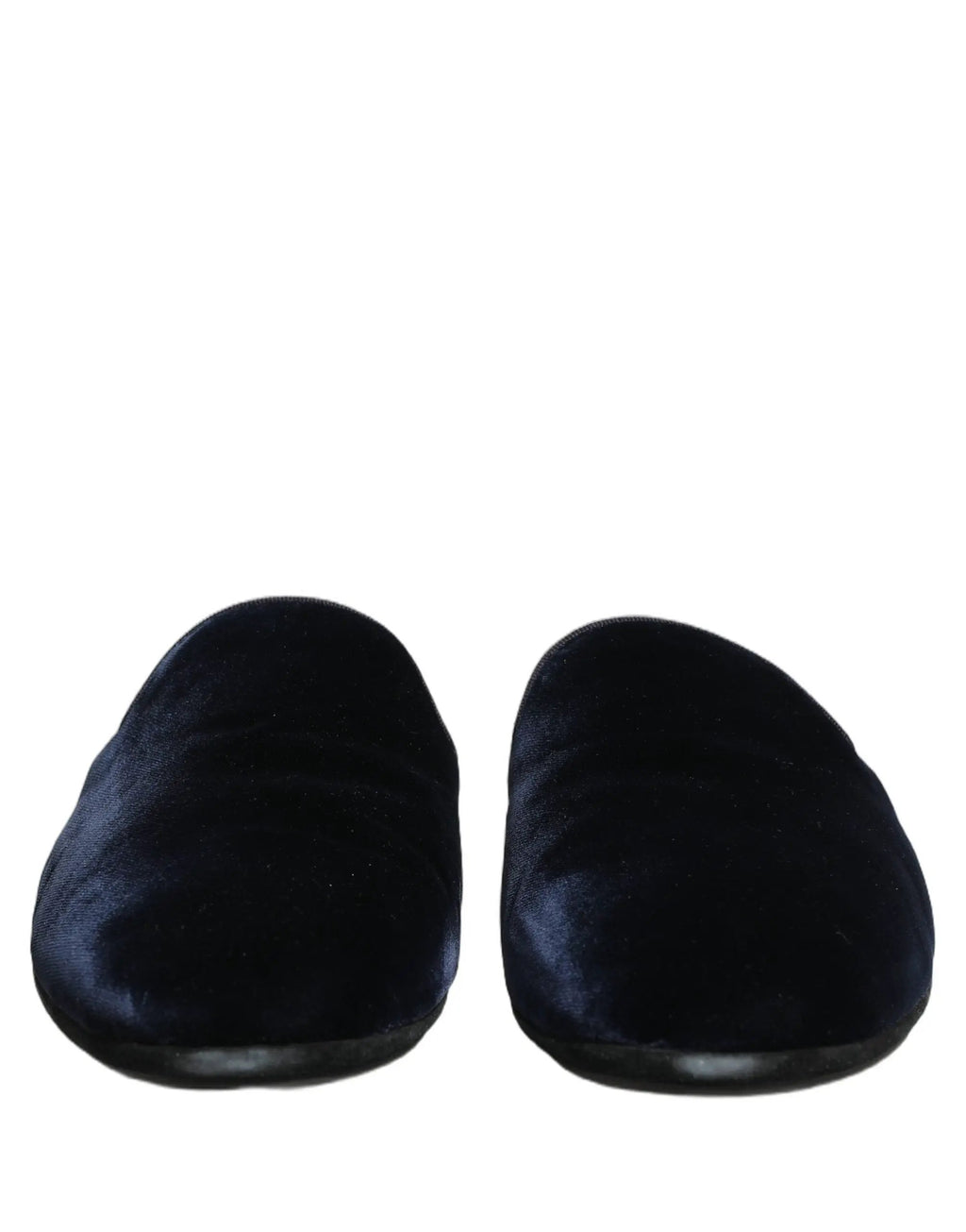 Mules plates en daim bleu foncé Dolce & Gabbana Chaussures homme