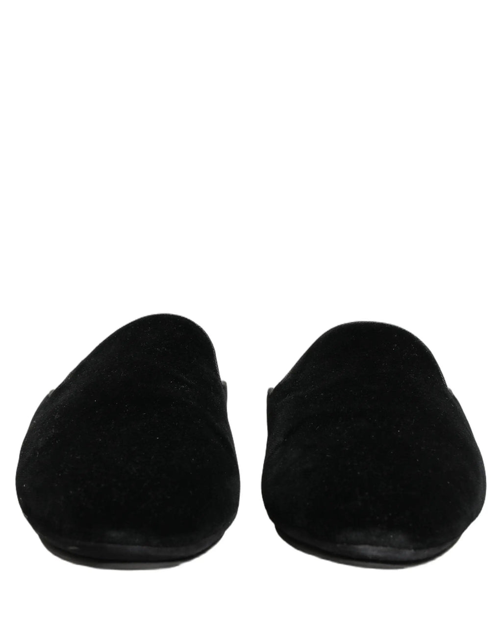 Chaussons plats Dolce & Gabbana en daim noir pour hommes